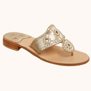 Gold Jack Rodgers sandal